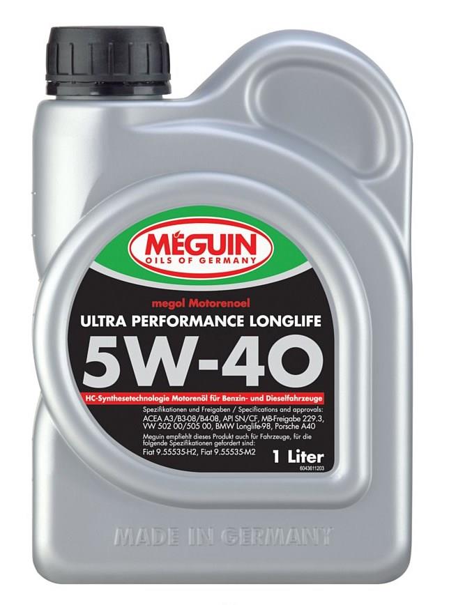 Meguin 4361 Engine oil Meguin Ultra Performance LongLife 5W-40, 1L 4361: Buy near me in Poland at 2407.PL - Good price!