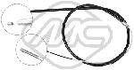 Metalcaucho 80312 Parking brake cable left 80312: Buy near me at 2407.PL in Poland at an Affordable price!