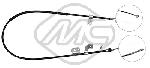 Metalcaucho 80143 Parking brake cable left 80143: Buy near me in Poland at 2407.PL - Good price!