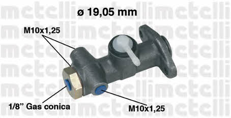 Metelli 05-0001 Brake Master Cylinder 050001: Buy near me in Poland at 2407.PL - Good price!