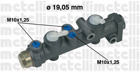 Metelli 05-0018 Brake Master Cylinder 050018: Buy near me in Poland at 2407.PL - Good price!