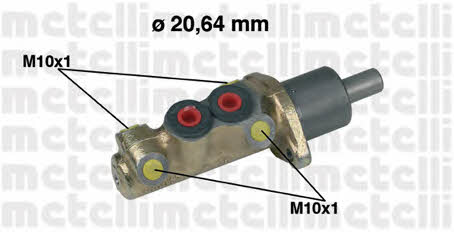 Metelli 05-0039 Brake Master Cylinder 050039: Buy near me in Poland at 2407.PL - Good price!