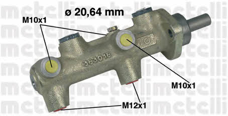Metelli 05-0042 Brake Master Cylinder 050042: Buy near me in Poland at 2407.PL - Good price!