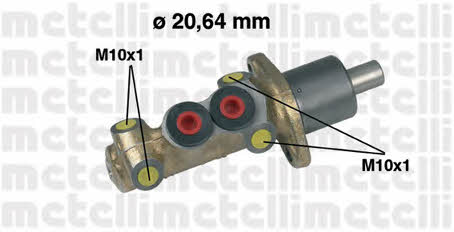 Metelli 05-0059 Brake Master Cylinder 050059: Buy near me in Poland at 2407.PL - Good price!