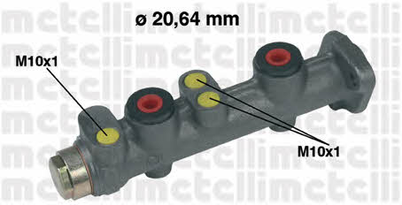 Metelli 05-0066 Brake Master Cylinder 050066: Buy near me in Poland at 2407.PL - Good price!