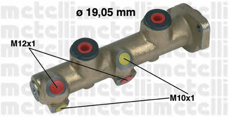 Metelli 05-0077 Brake Master Cylinder 050077: Buy near me in Poland at 2407.PL - Good price!