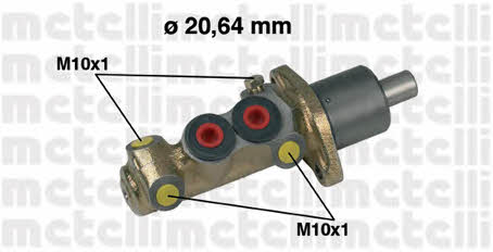 Metelli 05-0087 Brake Master Cylinder 050087: Buy near me in Poland at 2407.PL - Good price!