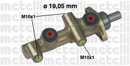 Metelli 05-0138 Brake Master Cylinder 050138: Buy near me in Poland at 2407.PL - Good price!