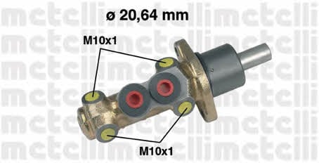 Metelli 05-0142 Brake Master Cylinder 050142: Buy near me in Poland at 2407.PL - Good price!