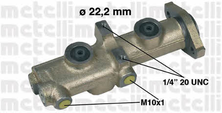 Metelli 05-0161 Brake Master Cylinder 050161: Buy near me in Poland at 2407.PL - Good price!