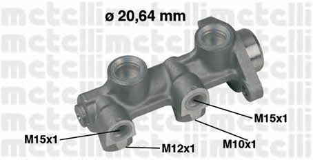 Metelli 05-0181 Brake Master Cylinder 050181: Buy near me at 2407.PL in Poland at an Affordable price!