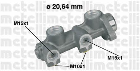 Metelli 05-0188 Brake Master Cylinder 050188: Buy near me in Poland at 2407.PL - Good price!