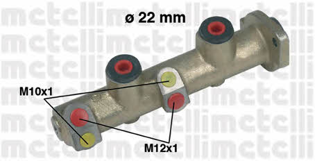 Metelli 05-0200 Brake Master Cylinder 050200: Buy near me in Poland at 2407.PL - Good price!