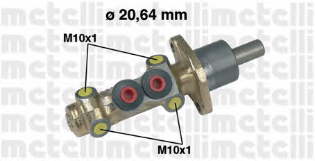 Metelli 05-0202 Brake Master Cylinder 050202: Buy near me in Poland at 2407.PL - Good price!