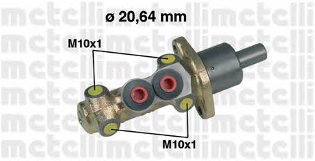 Metelli 05-0207 Brake Master Cylinder 050207: Buy near me in Poland at 2407.PL - Good price!