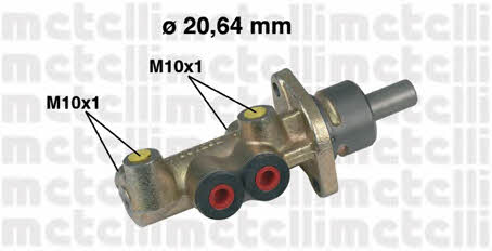 Metelli 05-0221 Brake Master Cylinder 050221: Buy near me in Poland at 2407.PL - Good price!