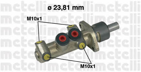 Metelli 05-0222 Brake Master Cylinder 050222: Buy near me in Poland at 2407.PL - Good price!