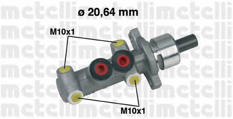 Metelli 05-0245 Brake Master Cylinder 050245: Buy near me in Poland at 2407.PL - Good price!