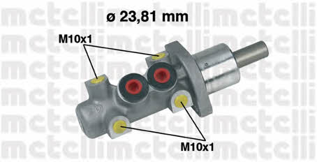 Metelli 05-0247 Brake Master Cylinder 050247: Buy near me in Poland at 2407.PL - Good price!