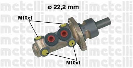 Metelli 05-0258 Brake Master Cylinder 050258: Buy near me in Poland at 2407.PL - Good price!