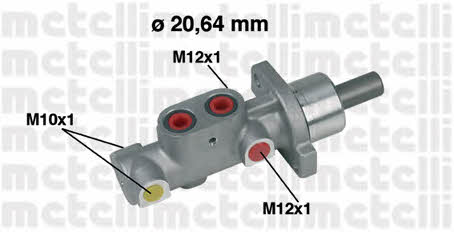 Metelli 05-0296 Brake Master Cylinder 050296: Buy near me in Poland at 2407.PL - Good price!