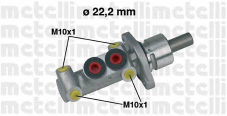 Metelli 05-0302 Brake Master Cylinder 050302: Buy near me in Poland at 2407.PL - Good price!