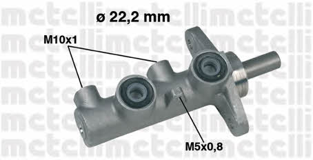 Metelli 05-0333 Brake Master Cylinder 050333: Buy near me in Poland at 2407.PL - Good price!