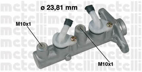 Metelli 05-0337 Brake Master Cylinder 050337: Buy near me in Poland at 2407.PL - Good price!