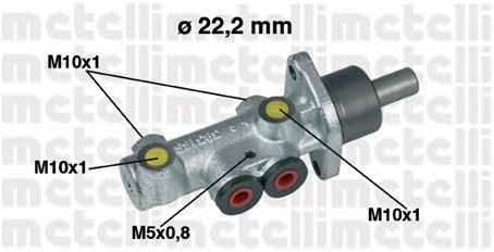 Metelli 05-0353 Brake Master Cylinder 050353: Buy near me in Poland at 2407.PL - Good price!