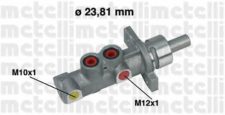 Metelli 05-0358 Brake Master Cylinder 050358: Buy near me in Poland at 2407.PL - Good price!