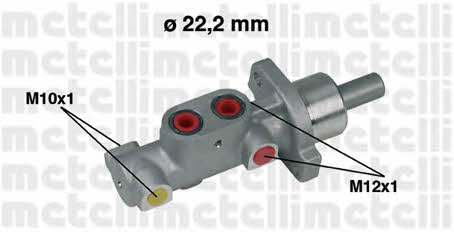 Metelli 05-0359 Brake Master Cylinder 050359: Buy near me in Poland at 2407.PL - Good price!