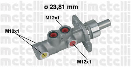 Metelli 05-0362 Brake Master Cylinder 050362: Buy near me in Poland at 2407.PL - Good price!