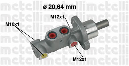 Metelli 05-0363 Brake Master Cylinder 050363: Buy near me in Poland at 2407.PL - Good price!