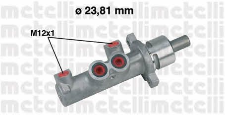 Metelli 05-0366 Brake Master Cylinder 050366: Buy near me in Poland at 2407.PL - Good price!