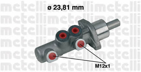 Metelli 05-0367 Brake Master Cylinder 050367: Buy near me in Poland at 2407.PL - Good price!
