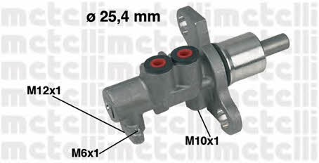 Metelli 05-0368 Brake Master Cylinder 050368: Buy near me in Poland at 2407.PL - Good price!