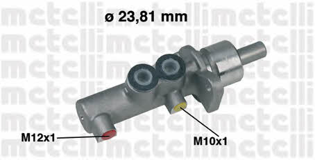Metelli 05-0378 Brake Master Cylinder 050378: Buy near me in Poland at 2407.PL - Good price!
