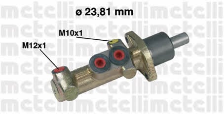 Metelli 05-0386 Brake Master Cylinder 050386: Buy near me in Poland at 2407.PL - Good price!
