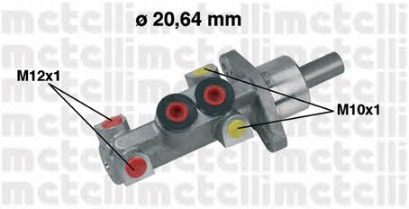 Metelli 05-0388 Brake Master Cylinder 050388: Buy near me at 2407.PL in Poland at an Affordable price!