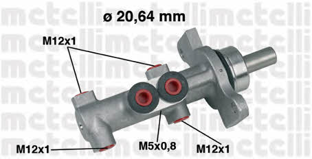 Metelli 05-0422 Brake Master Cylinder 050422: Buy near me in Poland at 2407.PL - Good price!