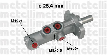 Metelli 05-0425 Brake Master Cylinder 050425: Buy near me in Poland at 2407.PL - Good price!