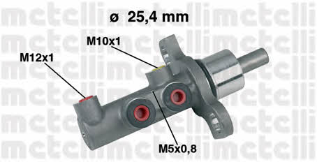 Metelli 05-0438 Brake Master Cylinder 050438: Buy near me in Poland at 2407.PL - Good price!