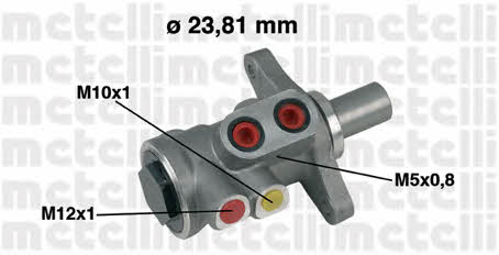Metelli 05-0448 Brake Master Cylinder 050448: Buy near me in Poland at 2407.PL - Good price!