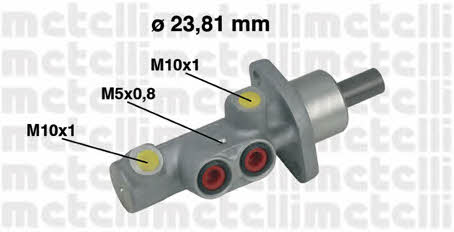 Metelli 05-0452 Brake Master Cylinder 050452: Buy near me in Poland at 2407.PL - Good price!