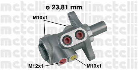 Metelli 05-0455 Brake Master Cylinder 050455: Buy near me in Poland at 2407.PL - Good price!