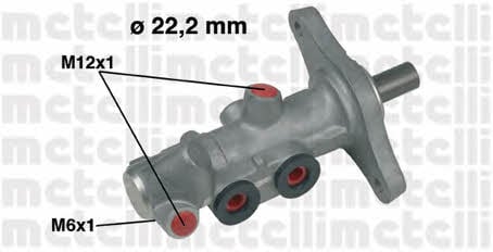 Metelli 05-0459 Brake Master Cylinder 050459: Buy near me in Poland at 2407.PL - Good price!