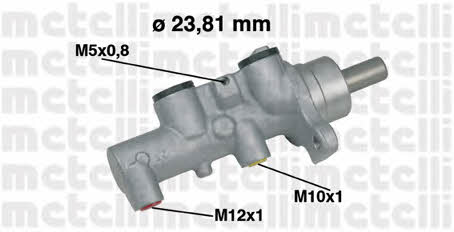 Metelli 05-0462 Brake Master Cylinder 050462: Buy near me in Poland at 2407.PL - Good price!