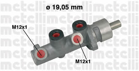 Metelli 05-0472 Brake Master Cylinder 050472: Buy near me in Poland at 2407.PL - Good price!