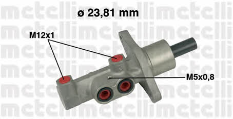 Metelli 05-0475 Brake Master Cylinder 050475: Buy near me in Poland at 2407.PL - Good price!