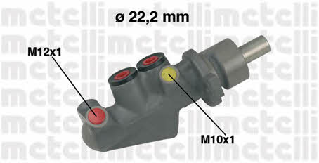 Metelli 05-0478 Brake Master Cylinder 050478: Buy near me in Poland at 2407.PL - Good price!